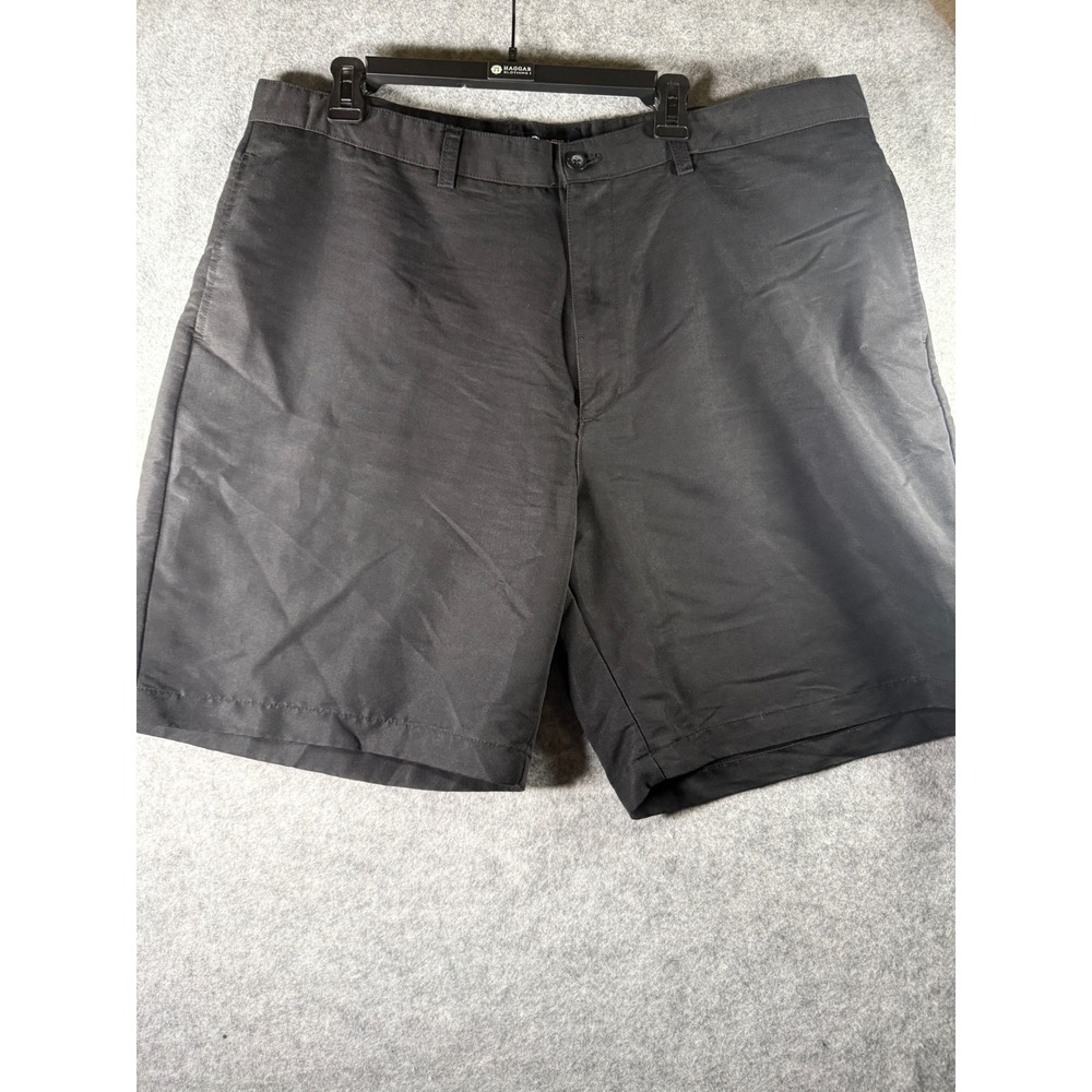 Chaps Golf Mens Black Flat Front Performance Shorts‎ Size 42 Rayon Blend